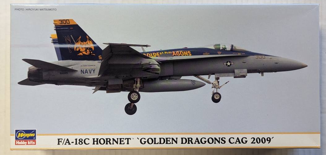 HASEGAWA 1/72 01903 F/A-18C HORNET GOLDEN DRAGONS CAG 2009