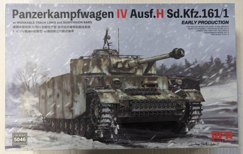 RYE FIELD MODEL 1/35 5046 PANZERKAMPFWAGEN IV AUSF.H SD.KFZ.161/1