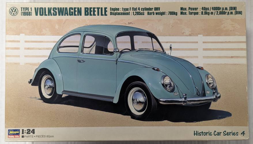 HASEGAWA 1/24 21204 VOLKSWAGEN BEETLE TYPE 1 1966