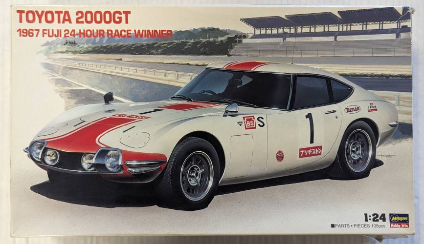 HASEGAWA 1/24 HR-1 TOYOTA 2000GT 1967 FUJI 24-HOUR RACE WINNER