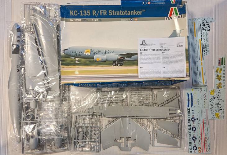 KINGKIT MODEL SCRAPYARD 1/72 ITALERI 1281 KC-135 R/FR STRATOTANKER  CUT DECALS  - UK SALE ONLY