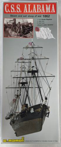 MAMOLI 1/120 C.S.S. ALABAMA STEAM AND SAIL SLOOP OF WAR 1862  UK SALE ONLY 