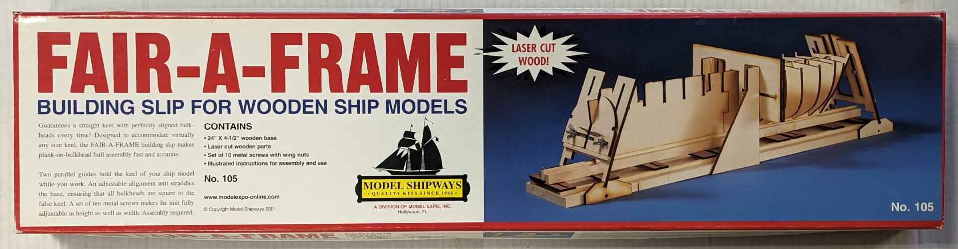 MODEL SHIPWAYS  105 FAIR A FRAME BUILDING SLIP FOR WOODEN SHIP MODELS  UK SALE ONLY 