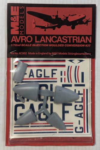 M E MODELS 1/72 KC002 AVRO LANCASTRIAN conversion