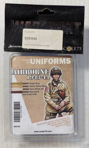 SCALE 75  SSE040 COLORS FOR UNIFORMS AIRBORNE 1943-44