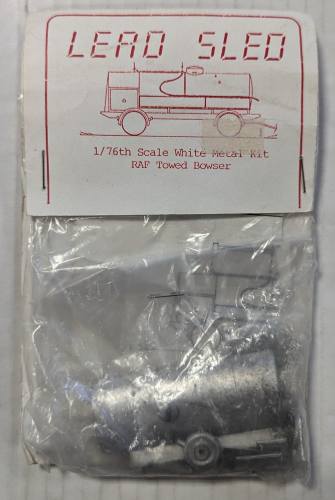 LEAD SLED MODELS 1/76 RAF TOWED BOWSER