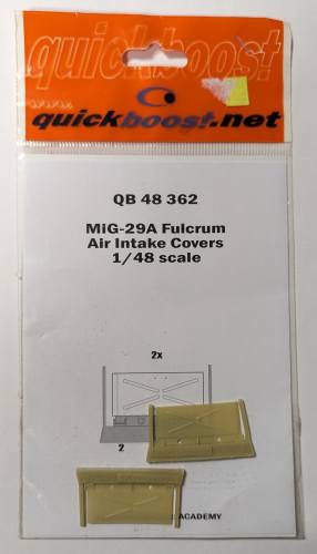 QUICKBOOST.NET 1/48 48362 MIG-29A FULCRUM AIR INTAKE COVERS