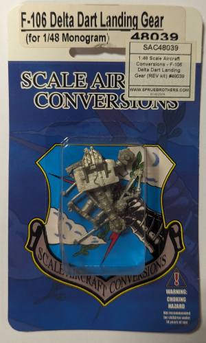 SCALE AIRCRAFT CONVERSIONS  1/48 48039 F-106 DELTA DART LANDING GEAR