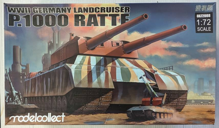 MODELCOLLECT 1/72 72088 WWII GERMANY LANDCRUISER P.1000 RATTE  UK SALE ONLY 