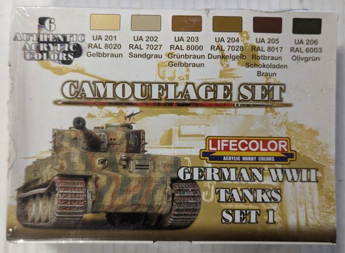LIFE COLOUR  CS-01 GERMAN WWII TANKS SET 1