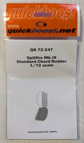 QUICKBOOST.NET 1/72 72247 SPITFIRE MK.IX STANDARD CHORD RUDDER