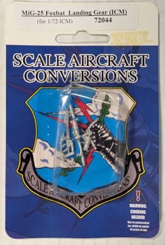 SCALE AIRCRAFT CONVERSIONS  1/72 72044 MIG-25 FOXBAT LANDING GEAR  ICM 