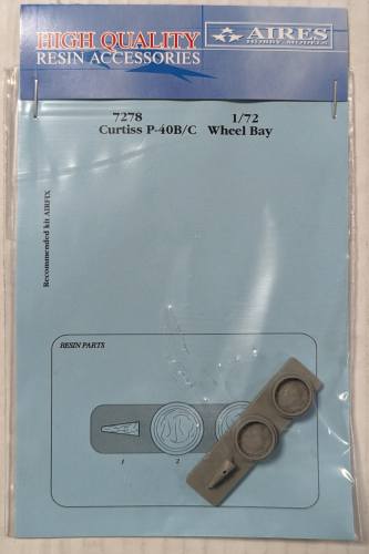 AIRES HOBBY MODELS 1/72 7278 CURTISS P-40B/C WHEEL BAY
