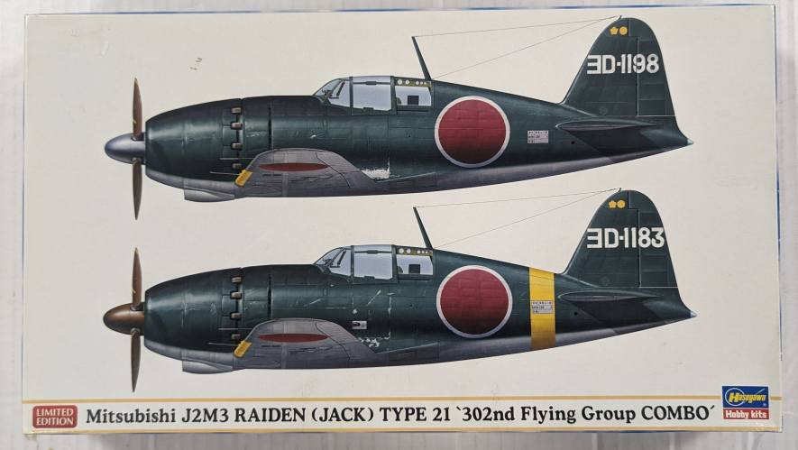 HASEGAWA 1/72 01931 MITSUBISHI J2M3 RAIDE TYPE 21 302ND FLYING GROUP COMBO