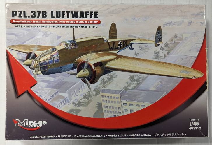 MIRAGE 1/48 481312 PZL.37B LUFTWAFFE