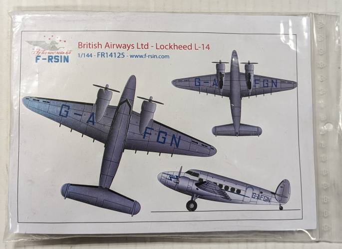 F-RSIN 1/144 14125 BRITISH AIRWAYS LTD LOCKHEED L-14