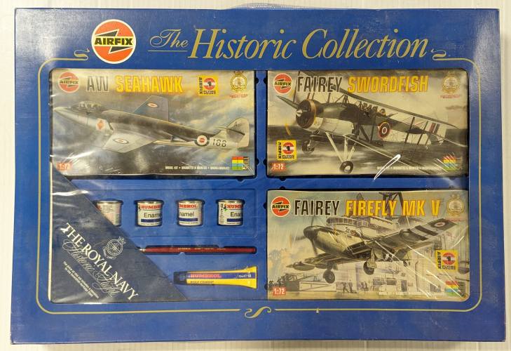 AIRFIX 1/72 09518 THE HISTORIC COLLECTION THE ROYAL NAVY HISTORIC FLIGHT  UK SALE ONLY 