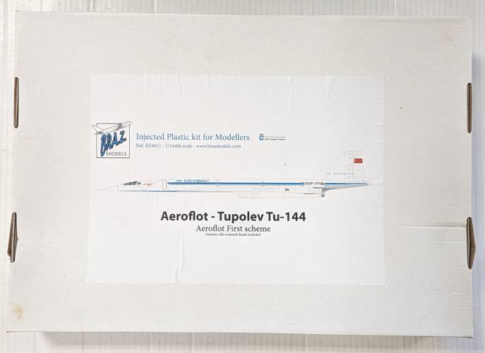 BRAZ MODELS 1/144 4031 AEROFLOT TUPOLEV TU-144