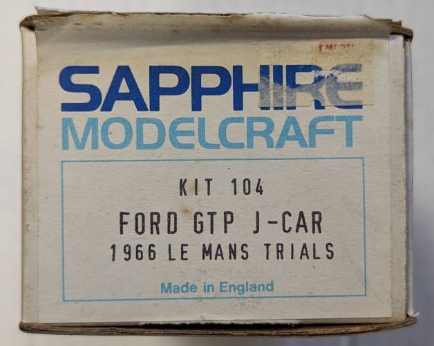 SAPPHIRE MODELCRAFT 1/43 104 FORD GTP J-CAR 1966