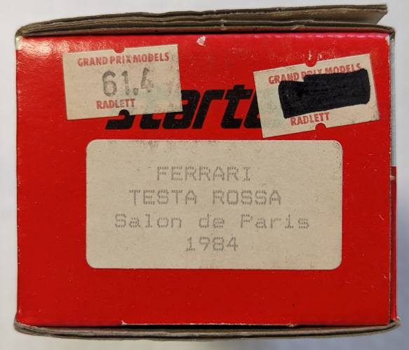 STARTER 1/43 FERRARI TESTA ROSSA SALON DE PARIS 1984