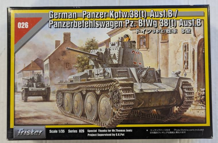 TRISTAR 1/35 35026 PANZER Kpfw.38 t  Ausf.B/PANZERBEFEHLSWAGEN Pz.BfWg 38 t  Ausf.B