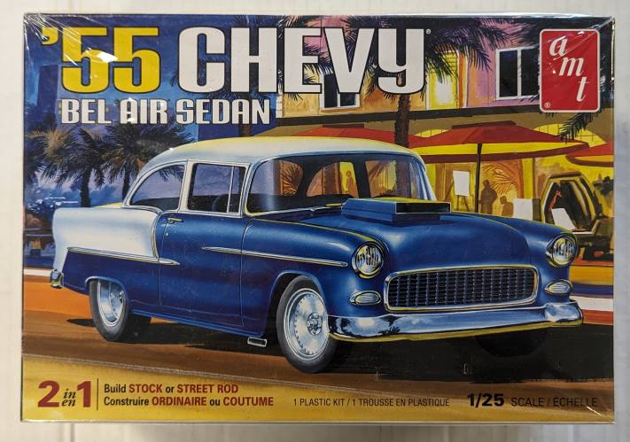 AMT 1/25 1119 55 CHEVY BEL AIR SEDAN