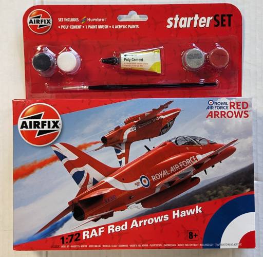 AIRFIX 1/72 55202C RAF RED ARROWS HAWK STARTER SET