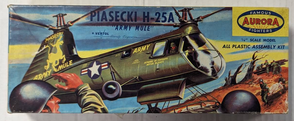 AURORA LONG BOX 1/48 502 PIASECKI H-25A MULE