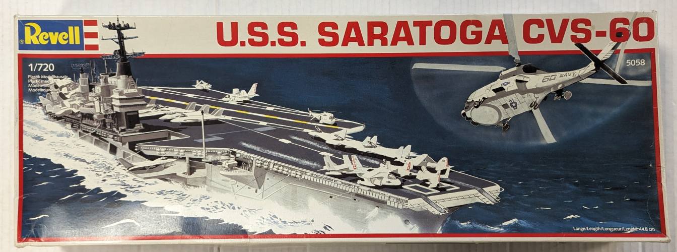 REVELL 1/720 5058 U.S.S. SARATOGA CVS-60