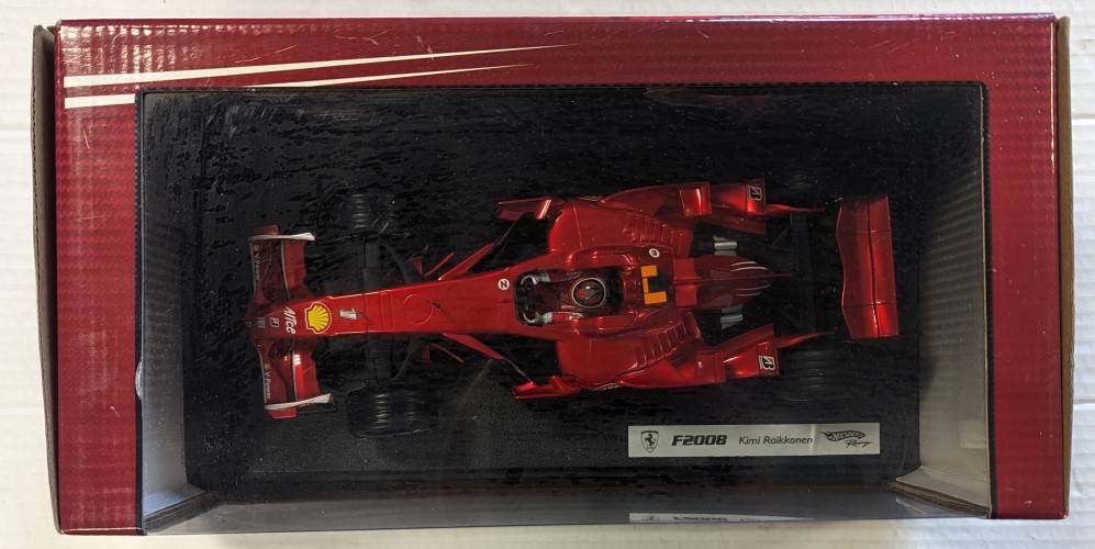 HOT WHEELS RACING 1/18 8781 F2008 KIMI RAIKKONEN