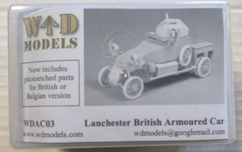 WDM MODELS  WDAC03 LANCHESTER BRITISH ARMOURED CAR