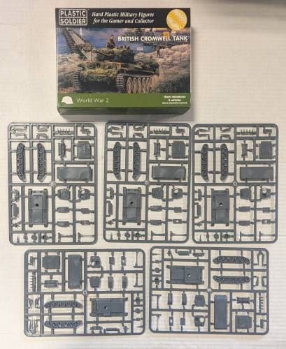 KINGKIT MODEL SCRAPYARD  PLASTIC SOLDIER WW2V15022 BRITISH CROMWELL TANK  NO INSTRUCTIONS 
