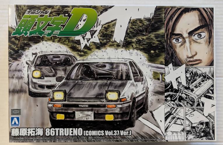 AOSHIMA 1/24 004678 TAKUMI FUJIWARA 86 TRUENO COMICS VOLUME 37