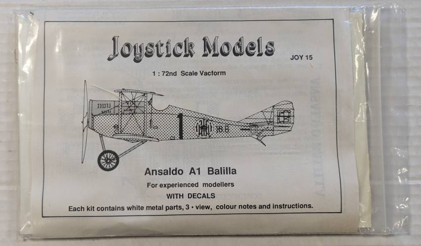 JOYSTICK 1/72 JOY 15 ANSALDO A1 BALILLA