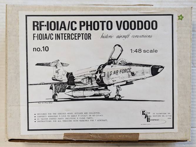 KOSTER AERO ENTERPRISES 1/48 10 RF-101A/C PHOTO VOODOO conversion