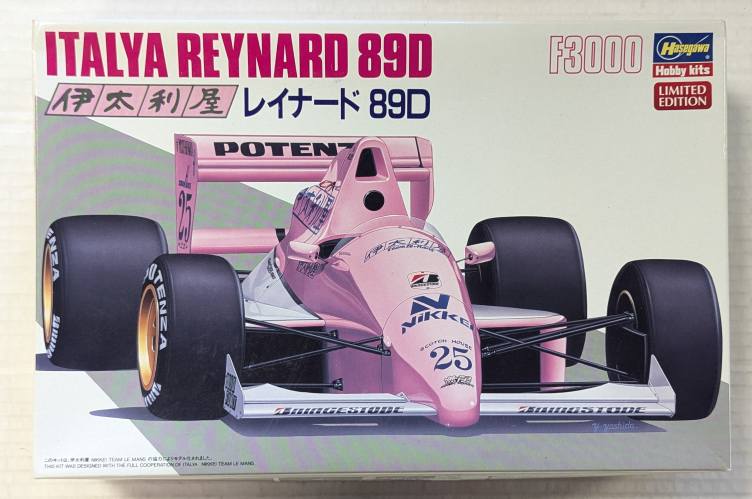 HASEGAWA 1/24 20389 ITALYA REYNARD 89D F3000