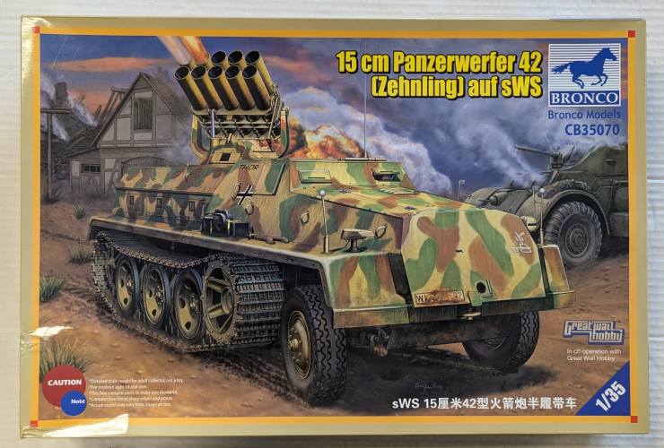 BRONCO 1/35 35070 15CM PANZERWERFER 42 ZEHNLING AUF SWS