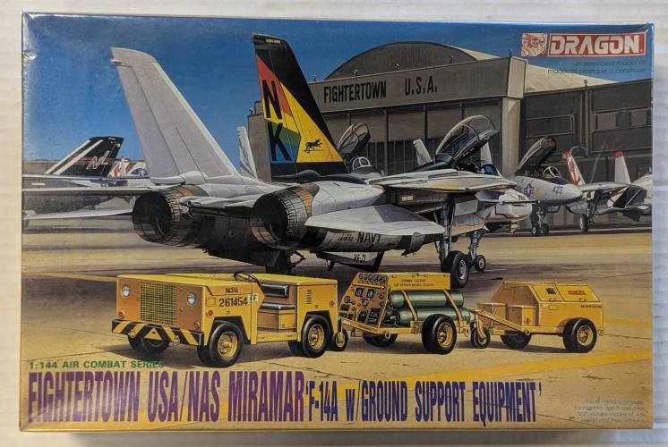 DRAGON 1/144 4019 FIGHTERTOWN USA/NAS MIRAMAR F-14A W/GROUND SUPPORT EQUIPMENT