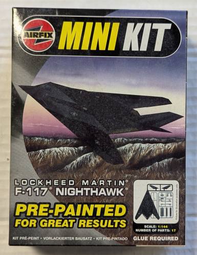 AIRFIX 1/144 LOCKHEED MARTIN F-117 NIGHTHAWK USAF 49th fighter wing 8th fighter squadron