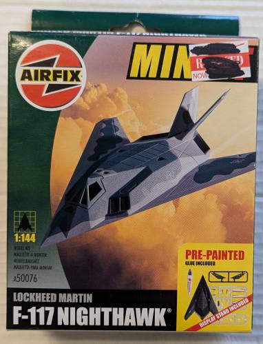 AIRFIX 1/144 50076-02 LOCKHEED MARTIN F-117 NIGHTHAWK USAF 53RD GROUP
