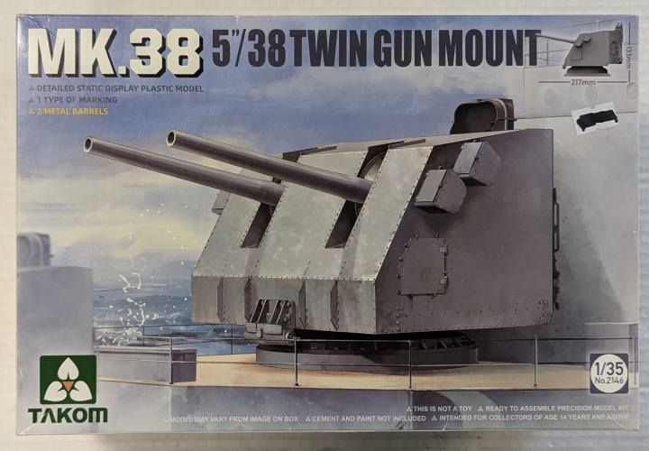 TAKOM 1/35 2146 MK.38 5/38 TWIN GUN MOUNT