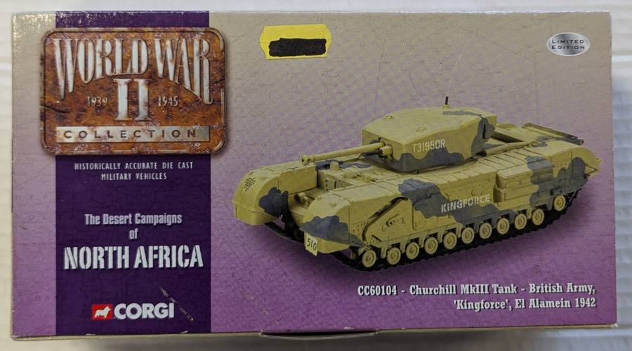 CORGI 1/50 60104 CHURCHILL MKIII TANK