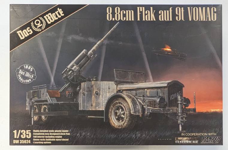 DAS WERK 1/35 35024 8.8CM AUF 9T VOMAG 