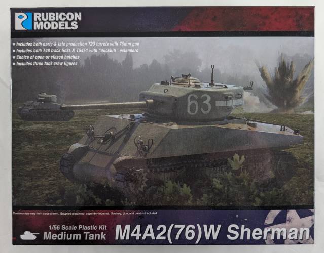 RUBICON MODELS 1/56 280054 M4A2 76 W SHERMAN