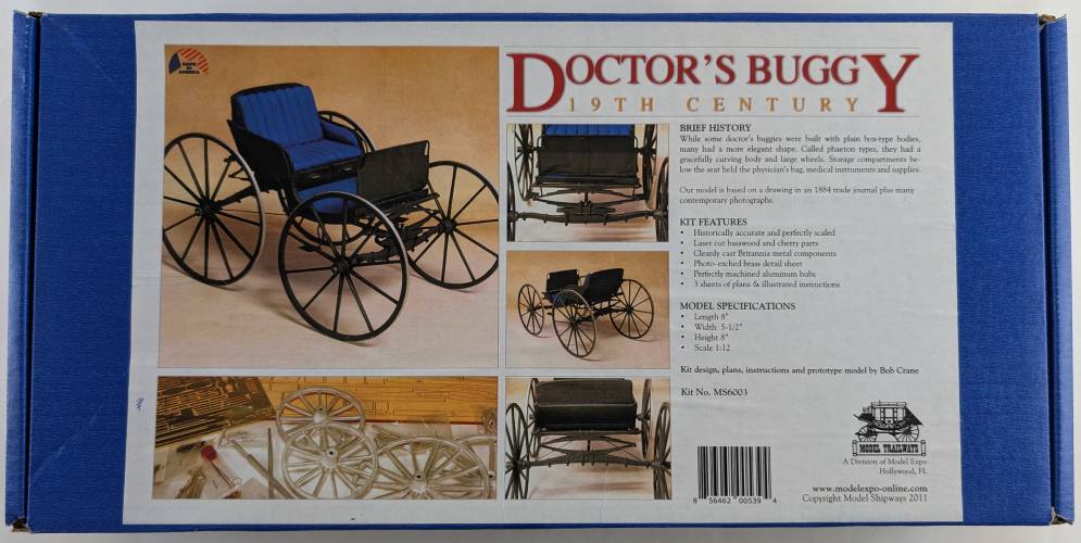MODEL TRAILWAYS  6003 DOCTORS BUGGY 19TH CENTURY
