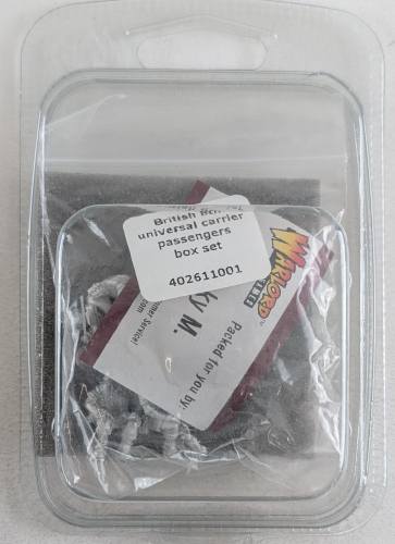 WARLORD  402611001 BRITISH 8TH UNIVERSAL CARRIER PASSENGERS BOX SET