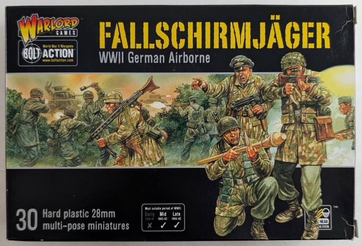 WARLORD 28MM FALLSCHIRMJAGER WWII GERMAN AIRBORNE