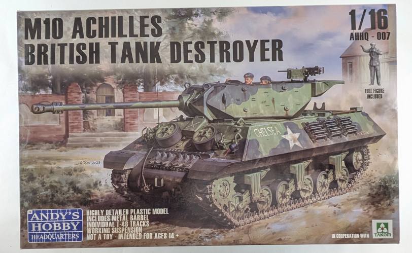 ANDYS HOBBY HEADQUARTERS 1/16 007 M10 ACHILLIES BRITISH TANK DESTROYER  UK SALE ONLY 