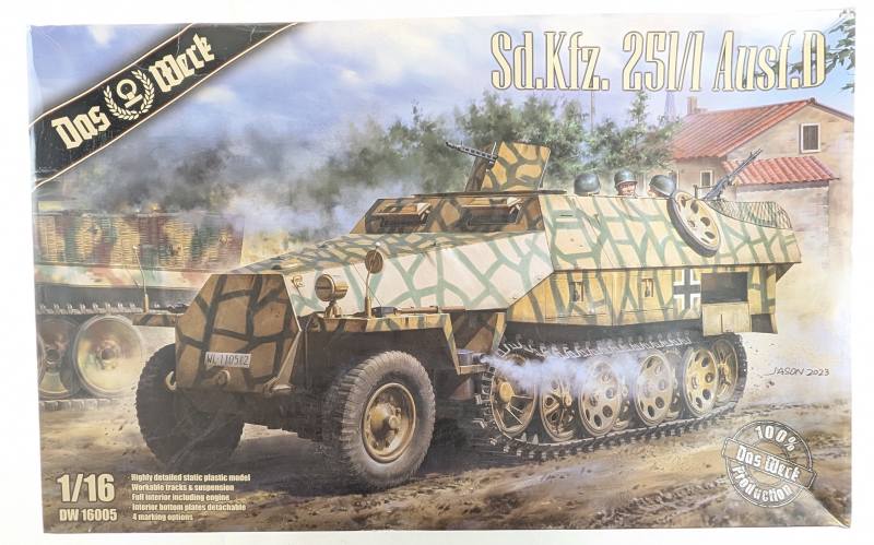 DAS WERK 1/16 16005 SD.KFZ.251/1 AUSF.D  UK SALE ONLY 