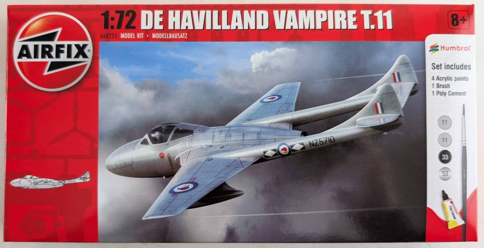 AIRFIX 1/72 68225 DE HAVILLAND VAMPIRE T.11